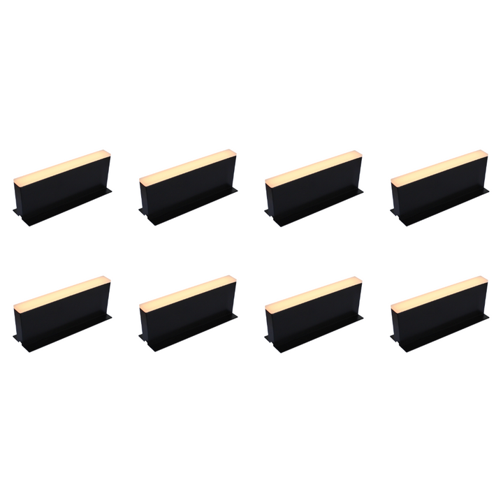 Outdoor Landscape Lighting LED 12V Low Voltage CRG32 4x/8x/12x Package Paver Well Light - Heavy Duty Cast Aluminum, IP65 2W AC/DC 12V Low Voltage COB 3000K 8 Pack