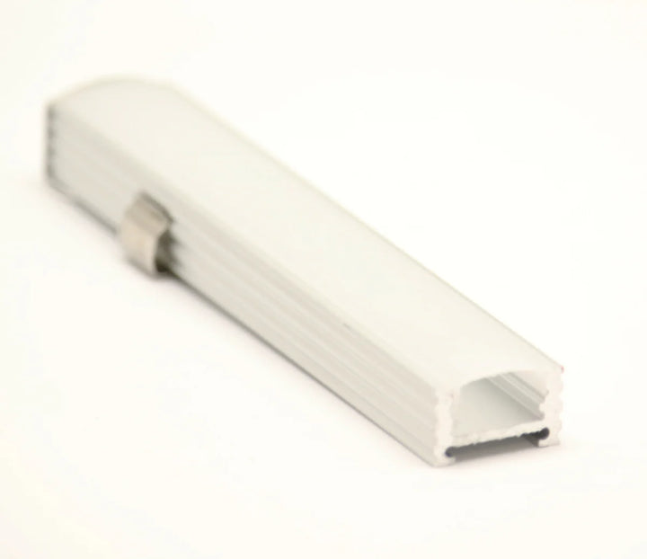Outdoor Landscape Lighting LED 12V Low Voltage BN250 Rectangular Surface Mounted 8 ft Aluminum Channel 10 Pack for 0.46" LED Strip Light Cover with End Caps