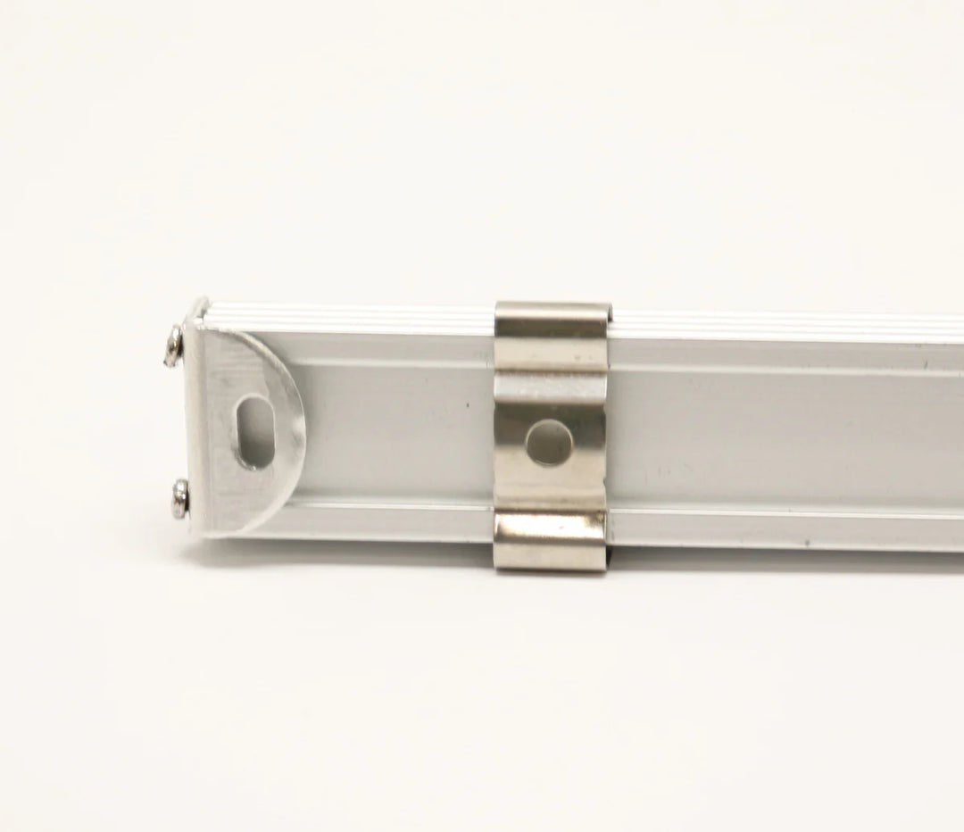 Outdoor Landscape Lighting LED 12V Low Voltage BN250 Rectangular Surface Mounted 8 ft Aluminum Channel 10 Pack for 0.46" LED Strip Light Cover with End Caps