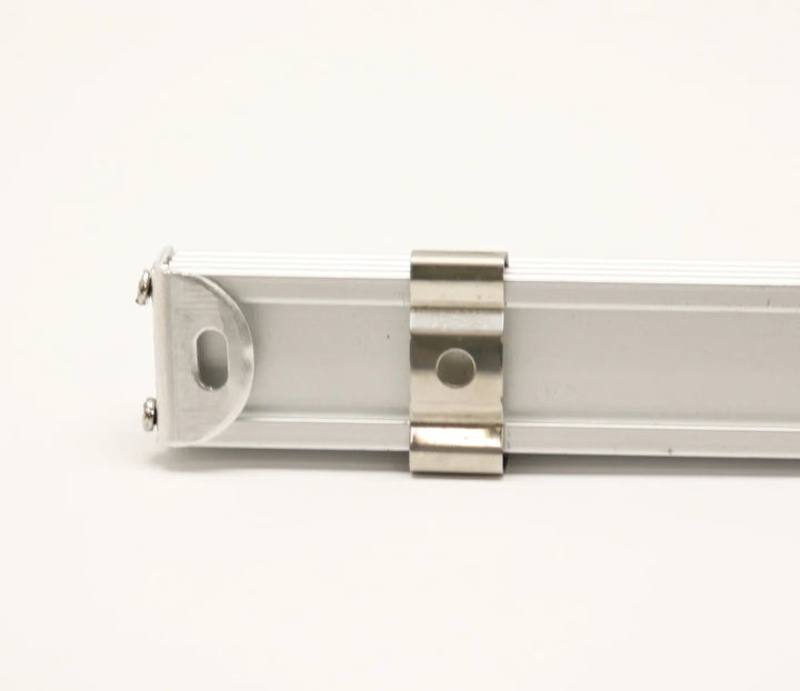 Outdoor Landscape Lighting LED 12V Low Voltage BN250 Rectangular Surface Mounted 8 ft Aluminum Channel 10 Pack for 0.46" LED Strip Light Cover with End Caps