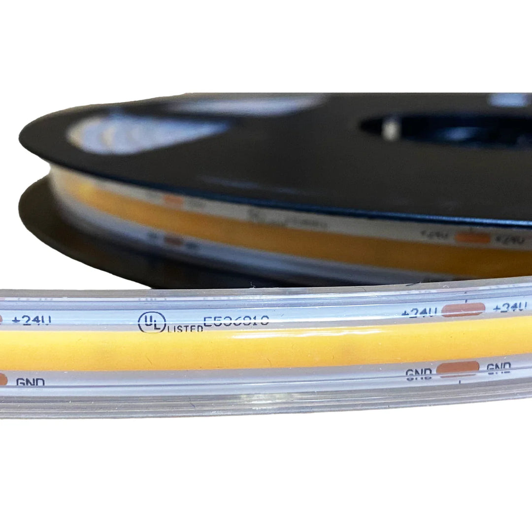 Outdoor Landscape Lighting LED 12V Low Voltage SLD04 16ft/32ft/82ft Dotless Single Color Linear 3.05W/ft for 8mm | 4.27W/ft for 10mm LED Strip Lights Low Voltage FCOB DC24V Tape Light