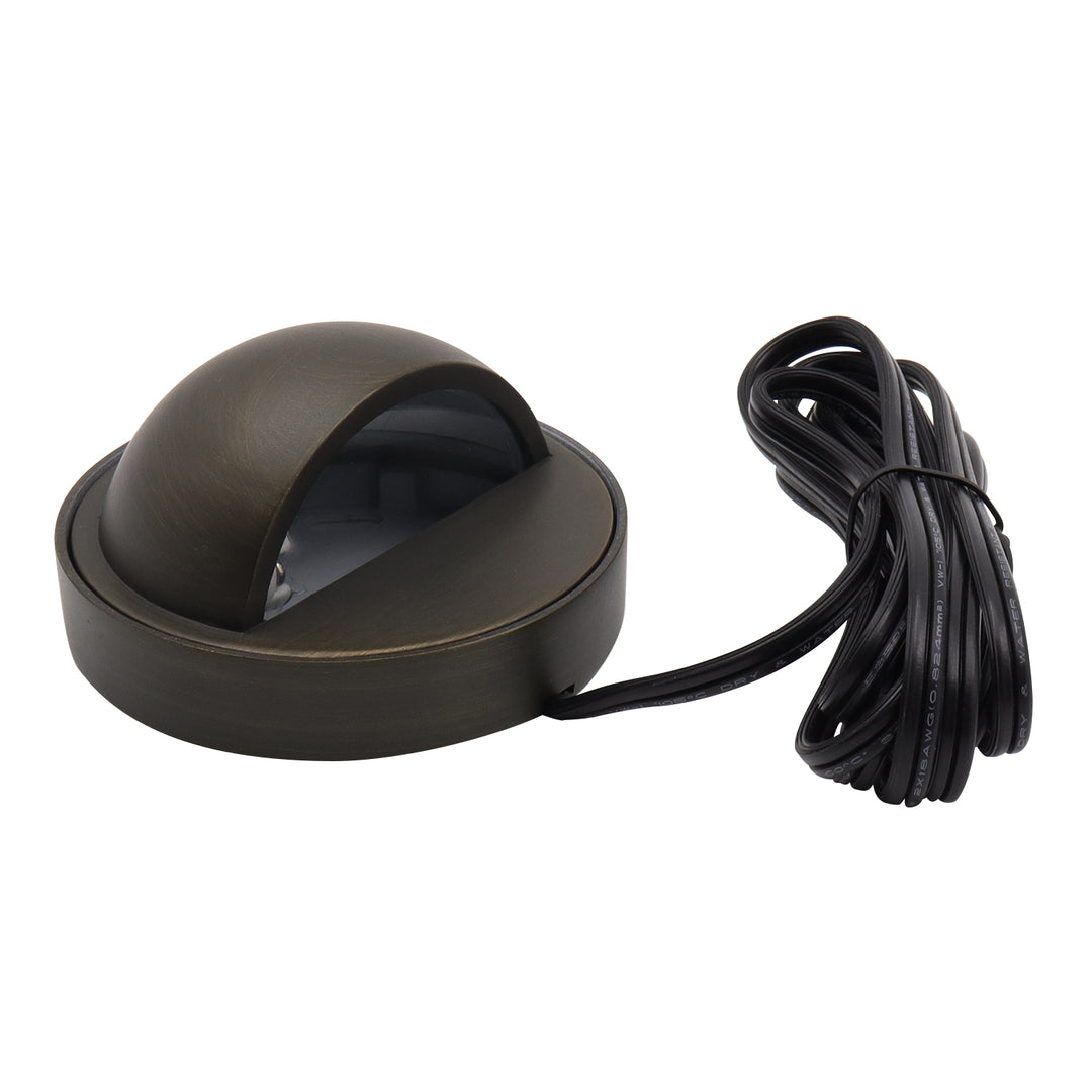 Outdoor Landscape Lighting LED 12V Low Voltage DL01B G4 Solid Brass Round Surface Mount Deck Light Low Voltage Landscape Lighting
