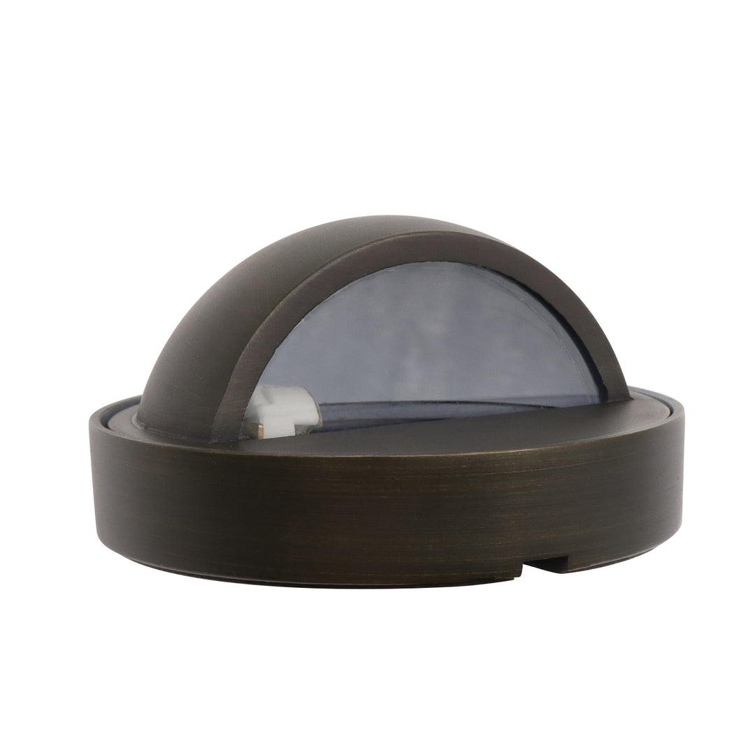 Outdoor Landscape Lighting LED 12V Low Voltage DL01B G4 Solid Brass Round Surface Mount Deck Light Low Voltage Landscape Lighting