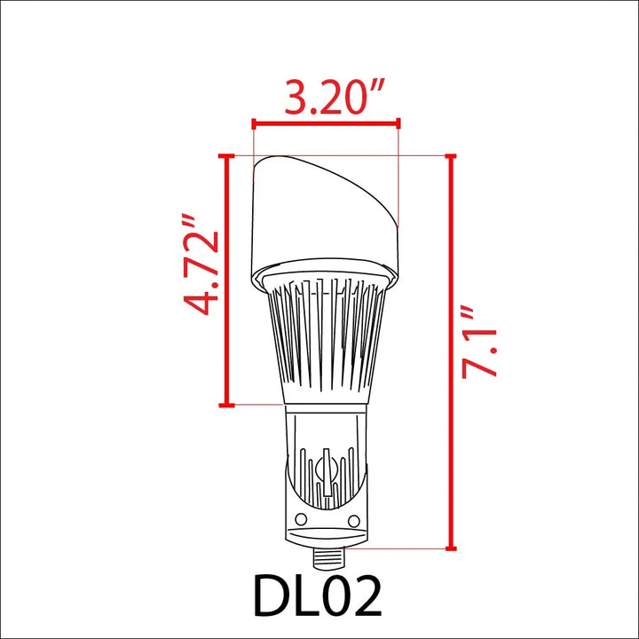 Outdoor Landscape Lighting LED 12V Low Voltage DL02 4x/8x/12x Package 12V Low Voltage Waterproof LED Outdoor Aluminum Spotlight Directional Lighting with MR16 5W 3000K Bulb