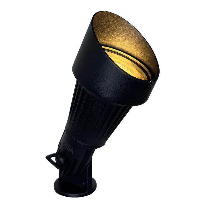 Outdoor Landscape Lighting LED 12V Low Voltage DL02 12V Low Voltage LED Landscape Aluminum Spotlight | Waterproof Aluminum Outdoor Directional Light with MR16 Socket Black