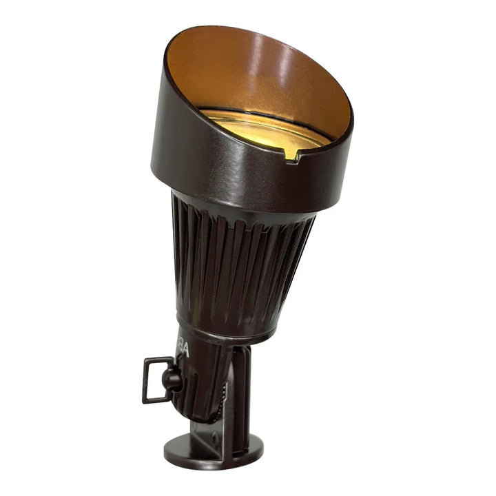 Outdoor Landscape Lighting LED 12V Low Voltage DL02 12V Low Voltage LED Landscape Aluminum Spotlight | Waterproof Aluminum Outdoor Directional Light with MR16 Socket Brown