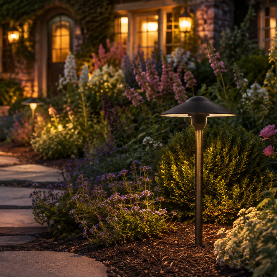 Outdoor Landscape Lighting LED 12V Low Voltage DL03 Cast Aluminum Path Light | 12V Low Voltage Landscape Light Lamp Ready G4 Socket