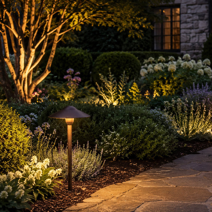 Outdoor Landscape Lighting LED 12V Low Voltage DL03 Cast Aluminum Path Light | 12V Low Voltage Landscape Light Lamp Ready G4 Socket