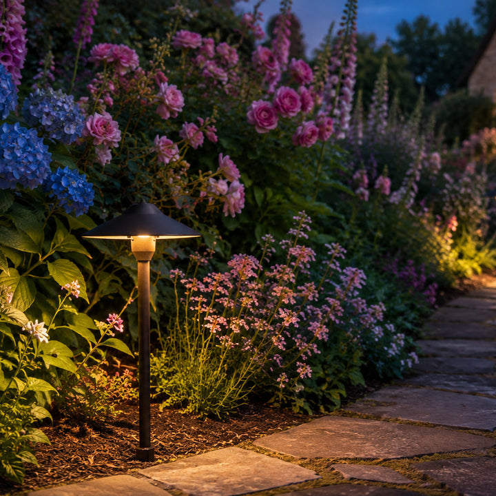 Outdoor Landscape Lighting LED 12V Low Voltage DL03 Cast Aluminum Path Light | 12V Low Voltage Landscape Light Lamp Ready G4 Socket