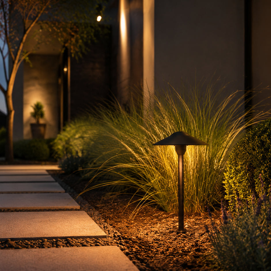 Outdoor Landscape Lighting LED 12V Low Voltage DL03 Cast Aluminum Path Light | 12V Low Voltage Landscape Light Lamp Ready G4 Socket
