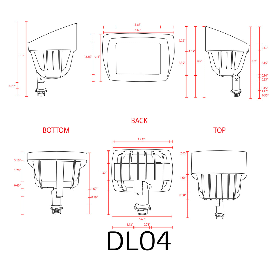 Outdoor Landscape Lighting LED 12V Low Voltage KL100 Low Voltage LED Directional Floodlight Adjustable Outdoor Lighting