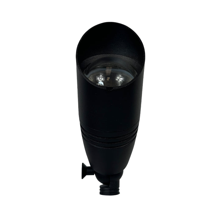 Outdoor Landscape Lighting LED 12V Low Voltage DL05R 8W RGBCW Cast Aluminum 12V AC/DC Low Voltage Integrated LED Smooth Bullet Directional Outdoor Spotlight IP65