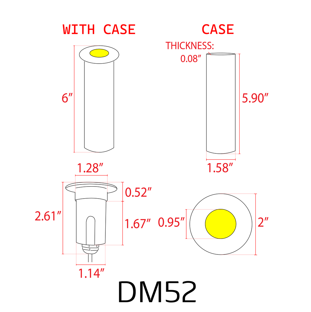 Outdoor Landscape Lighting LED 12V Low Voltage DM52 4x/8x/12x Package 3W COB LED 12V Low Voltage In-Ground Landscape Well Lights Waterproof Fixture 3000K