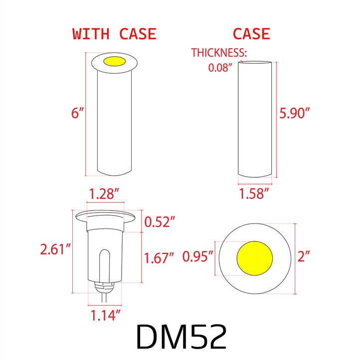 Outdoor Landscape Lighting LED 12V Low Voltage DM52 4x/8x/12x Package 3W COB LED 12V Low Voltage In-Ground Landscape Well Lights Waterproof Fixture 3000K