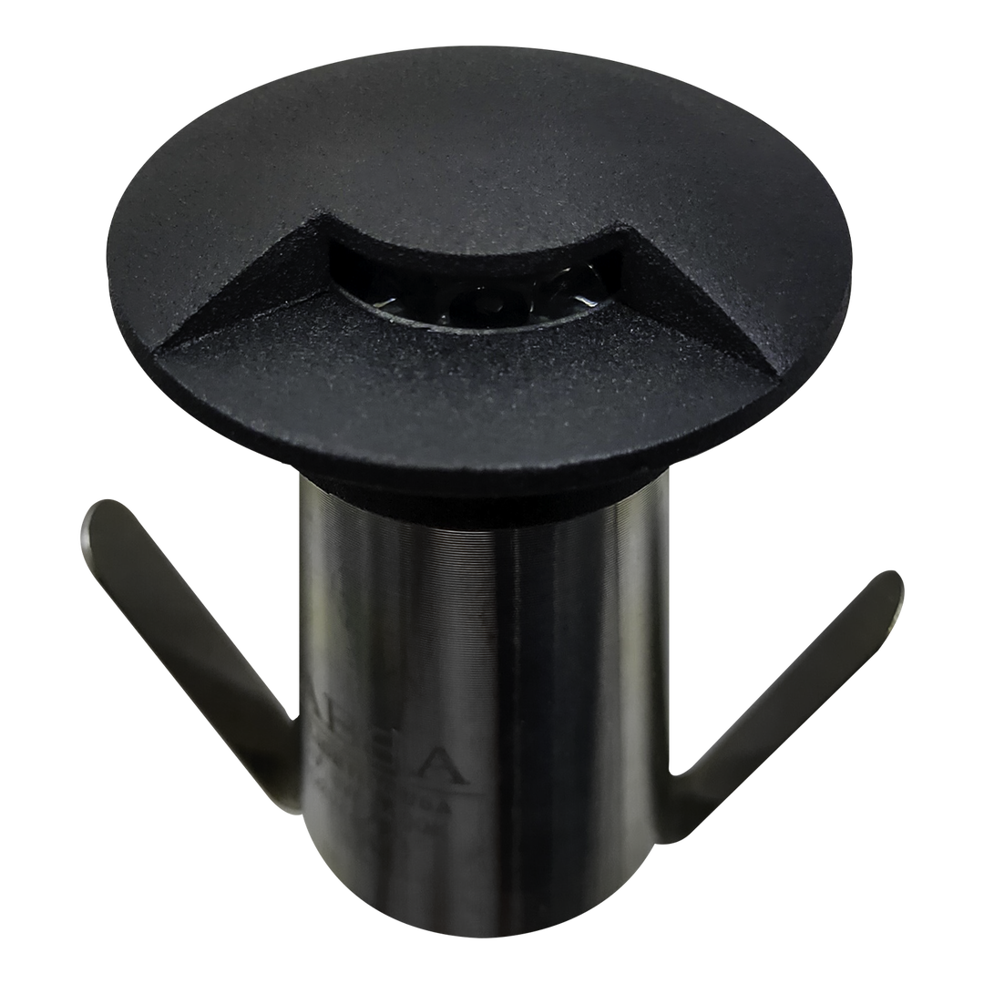 Outdoor Landscape Lighting LED 12V Low Voltage DM53 Stainless Steel In-Ground Well Light | 3W Integrated LED 12V Low Voltage Landscape Light Black