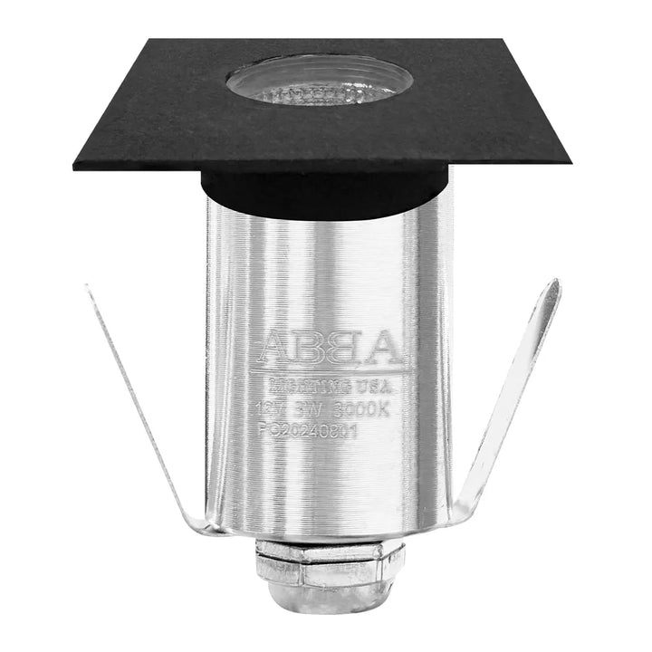 Outdoor Landscape Lighting LED 12V Low Voltage DMS52 4x/8x/12x Package 3W COB 12V Low Voltage LED Square Top Stainless Steel Waterproof In-Ground Landscape Well Light 3000K/5000K