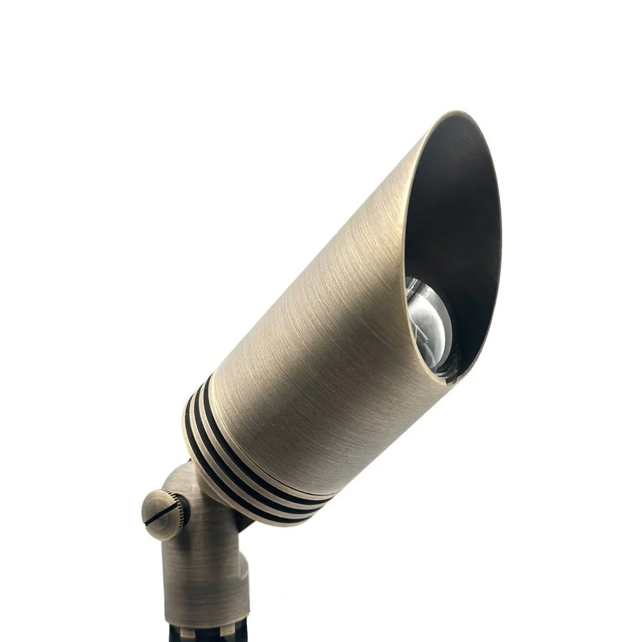 Outdoor Landscape Lighting LED 12V Low Voltage SPBP09 Tulay 2.0 Antique Brass Spotlight Low Voltage Landscape Lighting Antique Brass