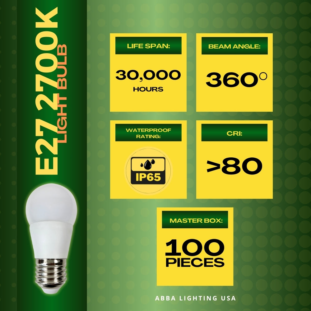 Outdoor Landscape Lighting LED 12V Low Voltage E27 6W LED 12V Low Voltage Bulbs Non-Dimmable Energy Saving Light Bulb