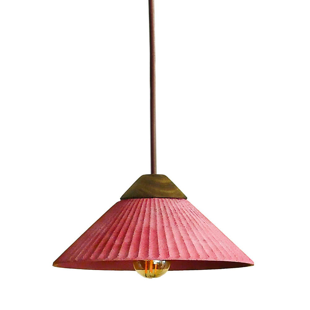 Outdoor Landscape Lighting LED 12V Low Voltage Summit Mountain Concrete Hanging Pendant Light E26 Socket Line Voltage 100V-240V AC IP64 Damp-rated Cranberry Red
