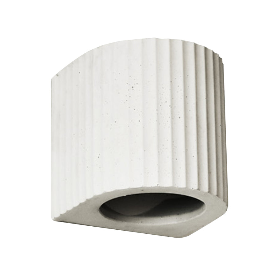 Outdoor Landscape Lighting LED 12V Low Voltage SCH08 Corinthian Concrete Wall Light LED E26 Socket Line Voltage 110V-230V AC IP65 Waterproof Cream White
