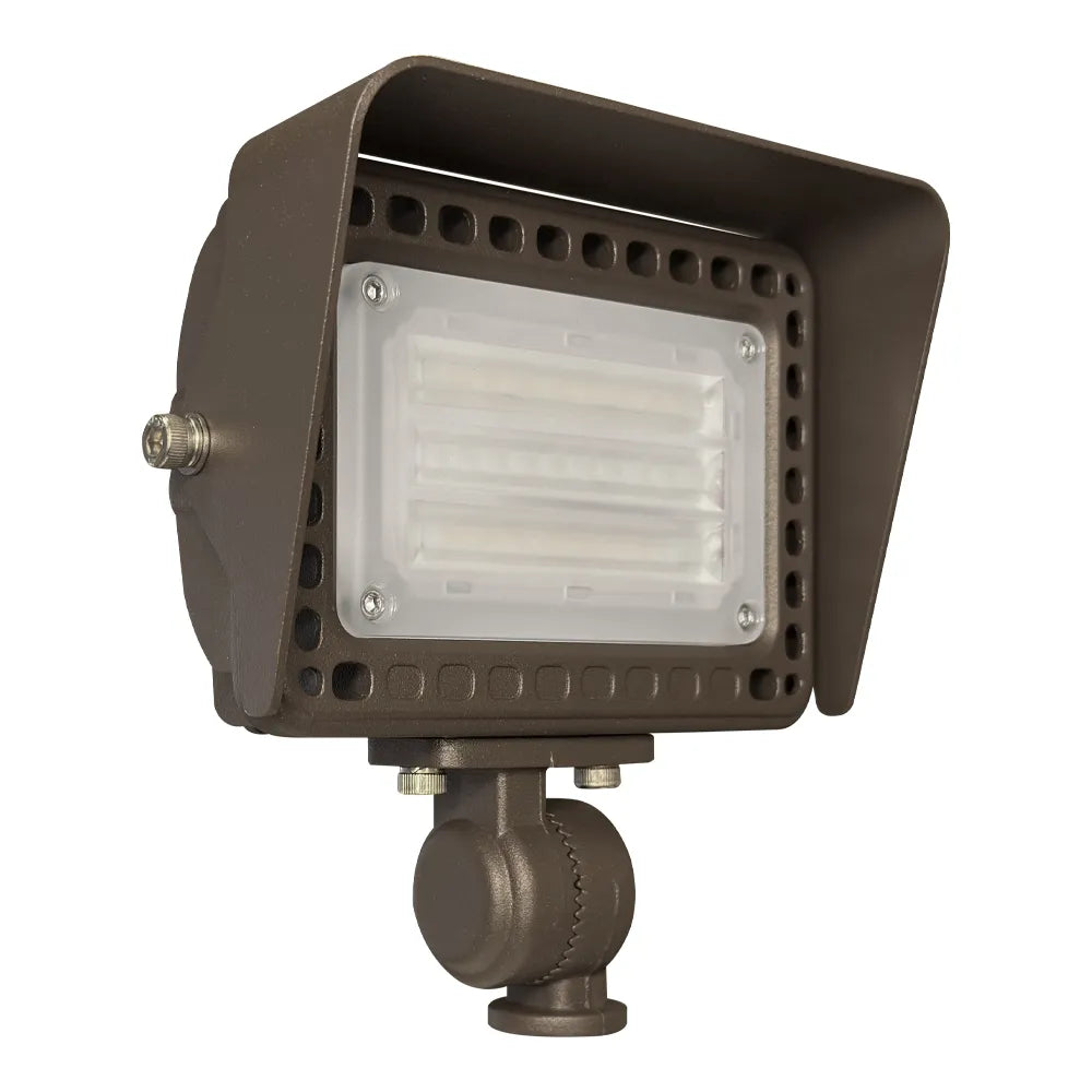 Outdoor Landscape Lighting LED 12V Low Voltage FLARGBCW20 12V Low Voltage 20W RGBCW Outdoor LED Landscape Lighting Bronze Aluminum Floodlight