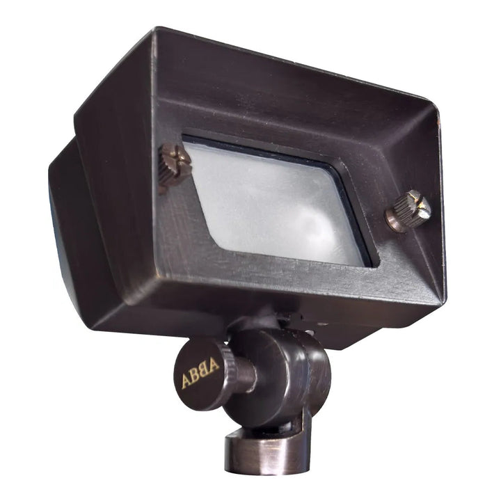 Outdoor Landscape Lighting LED 12V Low Voltage FPB01 Cast Brass Floodlight | Lamp Ready12V Low Voltage Landscape Light G4 Socket Dark Brass