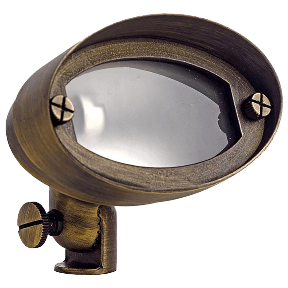 Outdoor Landscape Lighting LED 12V Low Voltage FPB03 Cast Brass Floodlight | Lamp Ready 12V Low Voltage Landscape Light G4 Socket