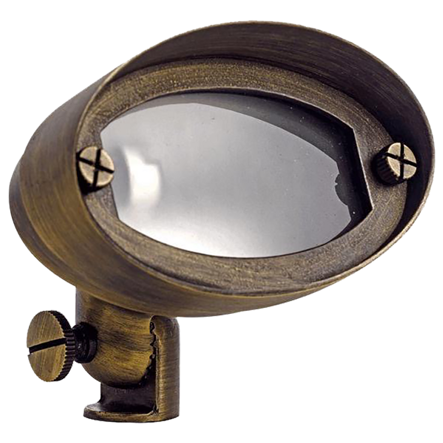 Outdoor Landscape Lighting LED 12V Low Voltage FPB03 Cast Brass Floodlight | Lamp Ready 12V Low Voltage Landscape Light G4 Socket