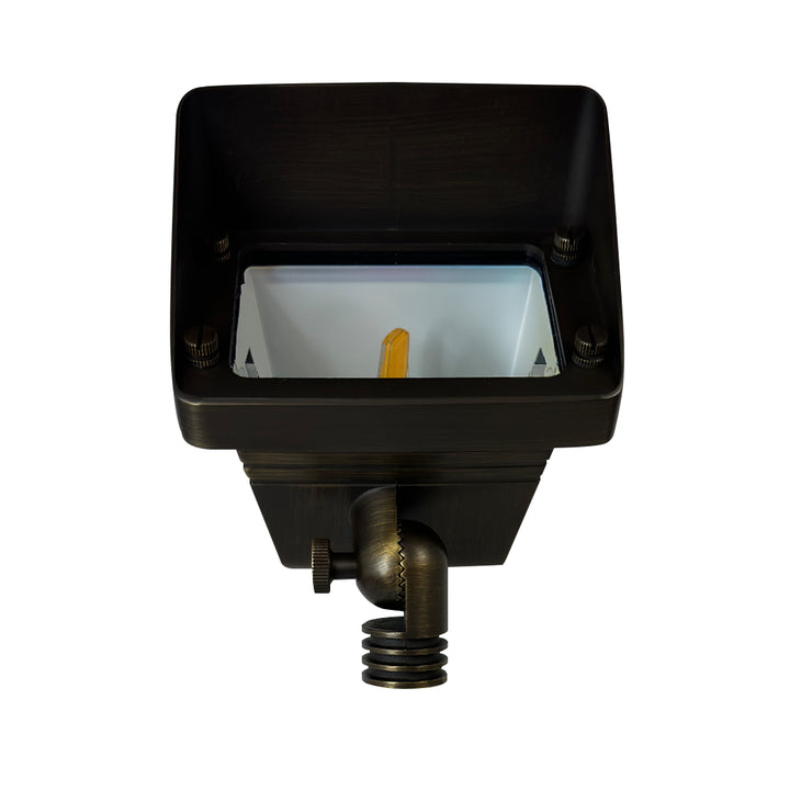 Outdoor Landscape Lighting LED 12V Low Voltage FPB05 Cast Brass Rectangular LED 12V Low Voltage Directional Floodlight Adjustable Landscape Lighting MR16 Socket