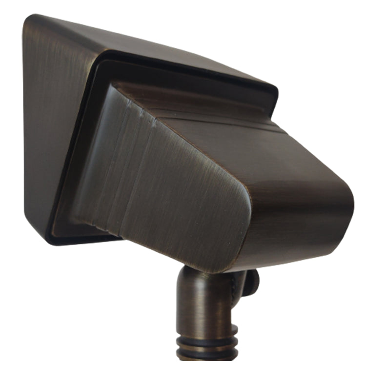 Outdoor Landscape Lighting LED 12V Low Voltage FPB05 4x/8x/12x Package Cast Brass Rectangular LED 12V Low Voltage Directional Floodlight Adjustable Landscape Lighting with MR16 5W 3000K Bulb