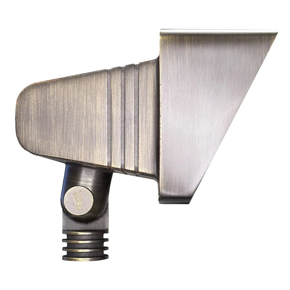 Outdoor Landscape Lighting LED 12V Low Voltage FPBCC05 Cast Brass 3CCT Adjustable 3W-10W Rectangular Built-In LED Floodlight 12V Low Voltage Floodlight Fixture