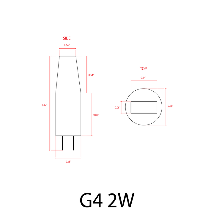 Outdoor Landscape Lighting LED 12V Low Voltage G4 2W/3W 12V AC/DC COB Low Voltage LED Bi-Pin Light Bulb | Landscape Lighting Accessory