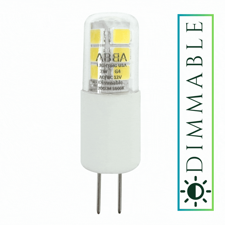 Outdoor Landscape Lighting LED 12V Low Voltage G4 2W/3W Dimmable 12V Low Voltage LED Bi-Pin Light Bulb | Landscape Lighting Accessory