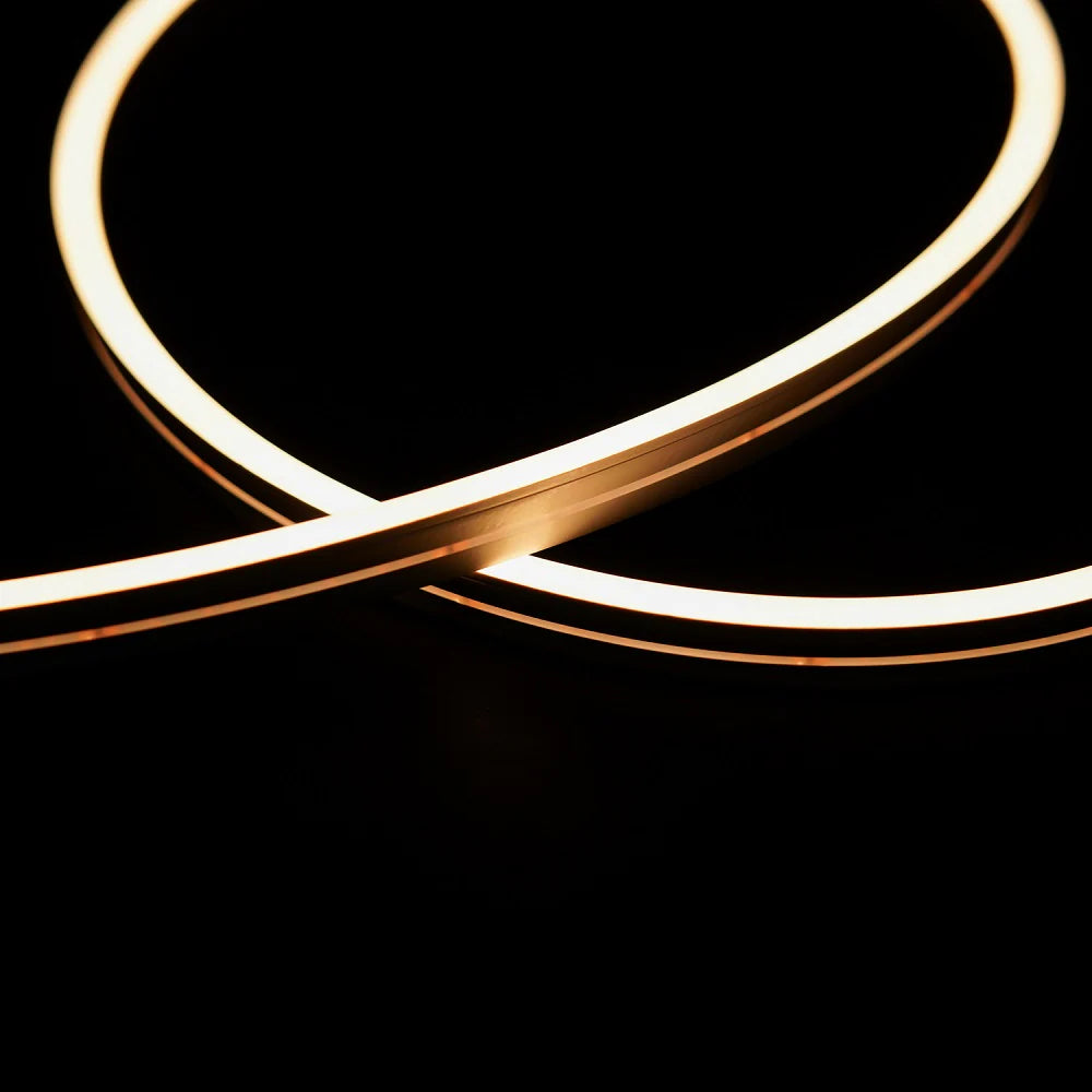 Outdoor Landscape Lighting LED 12V Low Voltage SLN04 Dotless COB LED Neon Side Flex Strip Light with End Cap 3.05W 0.47"x 0.23" AC12V 16' or DC24V 16'/49'/65' IP67 Waterproof