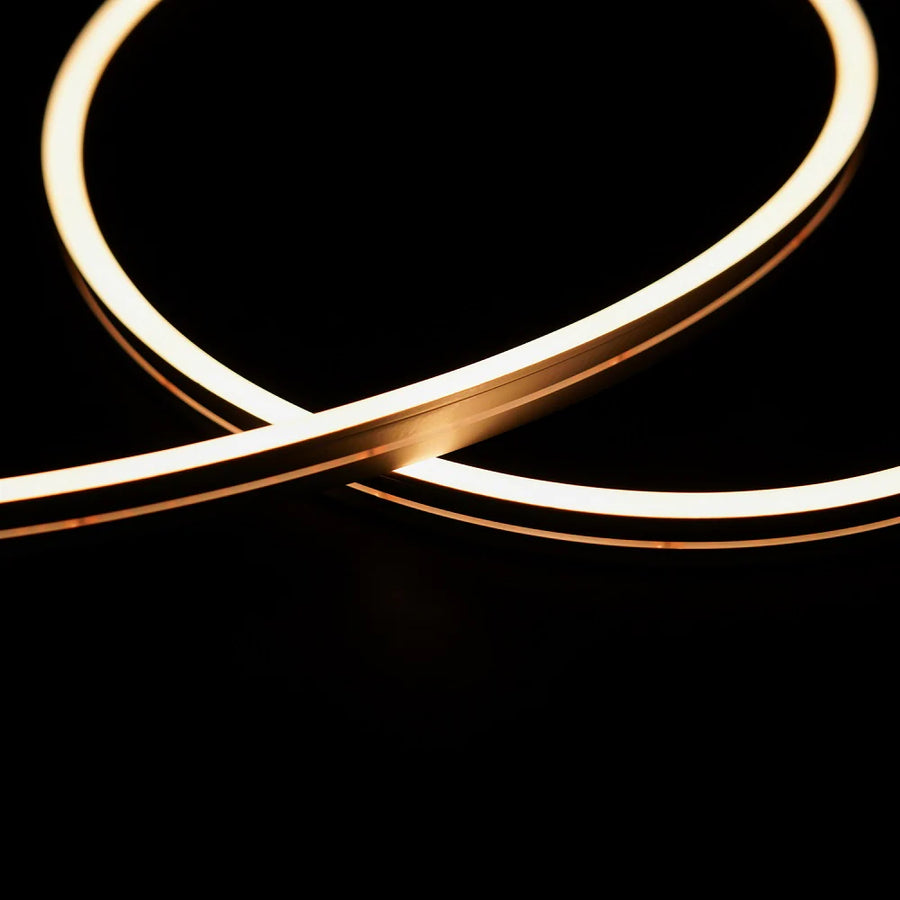 Outdoor Landscape Lighting LED 12V Low Voltage SLN04 Dotless COB LED Neon Side Flex Strip Light with End Cap 3.05W 0.47"x 0.23" AC12V 16' or DC24V 16'/49'/65' IP67 Waterproof