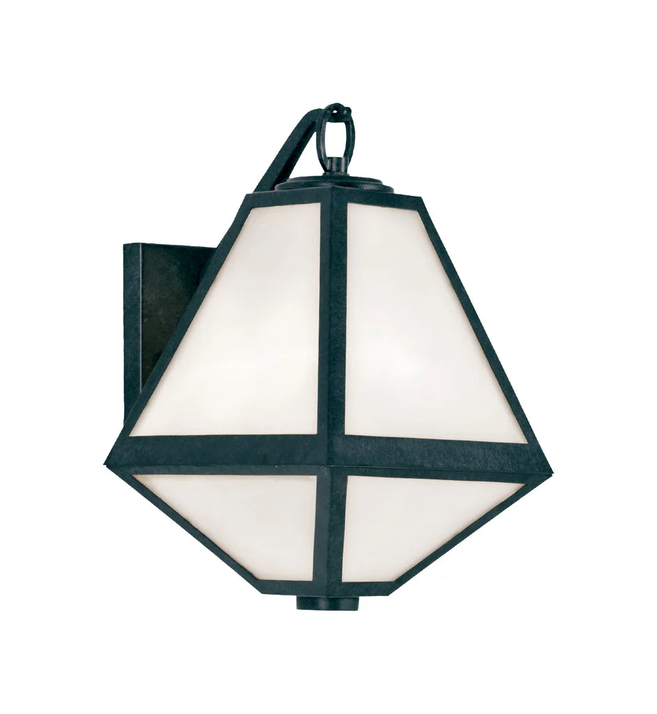 Outdoor Landscape Lighting LED 12V Low Voltage Brian Patrick Flynn Glacier 1 Light Outdoor Sconce 8"x12.75" Stainless Steel and Glass Black Charcoal Finish 120V 1 E26 Medium Base LED Bulb Socket for Patio, Garden, Interior and Exterior Walls