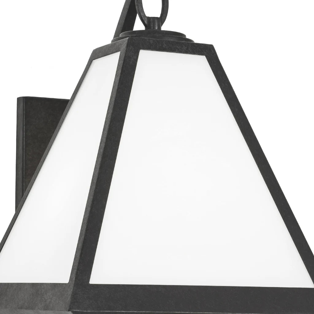 Outdoor Landscape Lighting LED 12V Low Voltage Brian Patrick Flynn Glacier 2 Light Outdoor Sconce 11"x16.75" Stainless Steel and Glass Black Charcoal Finish 120V 2 E26 Medium Base LED Bulb Sockets for Patio, Garden, Interior and Exterior Walls