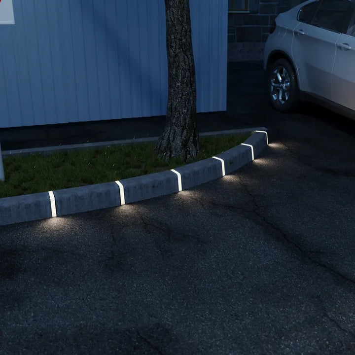 Outdoor Landscape Lighting LED 12V Low Voltage CRG34 3.9″x 1.37″x 7.8″ Paver Well Light - Heavy Duty Cast Aluminum, IP65 3.5W 3000K AC/DC 12V Low Voltage COB