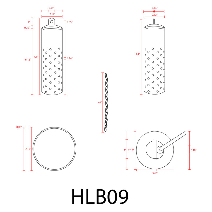Outdoor Landscape Lighting LED 12V Low Voltage HLB09 12V LED Low Voltage Brass Cylinder Pendant Light Hanging Downlight Fixture