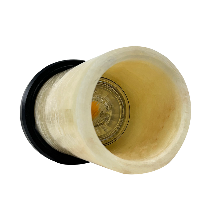 Outdoor Landscape Lighting LED 12V Low Voltage HLS70 12V LED Low Voltage Stainless Steel Marble Cylinder Pendant Light Hanging Downlight Fixture
