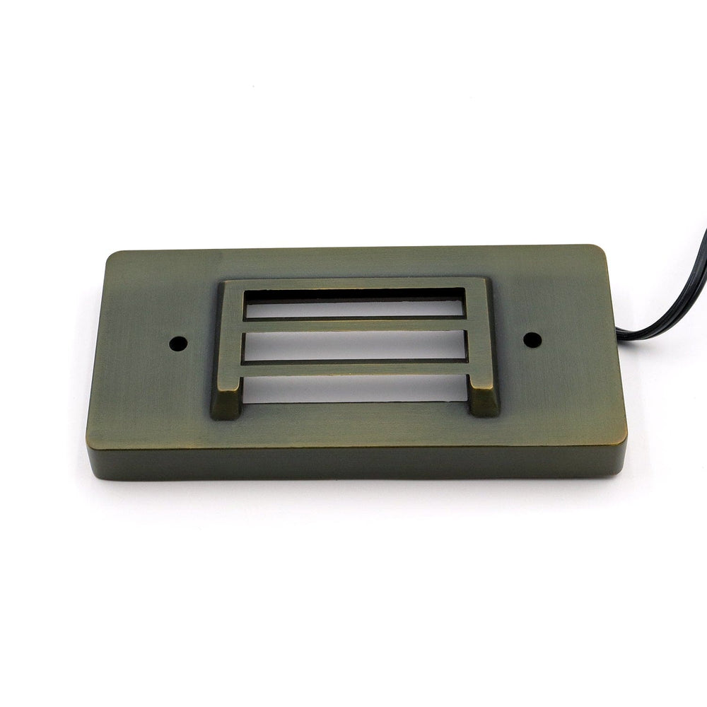 Outdoor Landscape Lighting LED 12V Low Voltage IDL01 Solid Brass Surface Mount 2700K Warm White Integrated LED Step Light Low Voltage Landscape Lighting