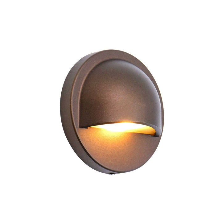Outdoor Landscape Lighting LED 12V Low Voltage IDL02 Aluminum Round Surface Mount 2700K Warm White Integrated LED Deck Light Low Voltage Landscape Lighting