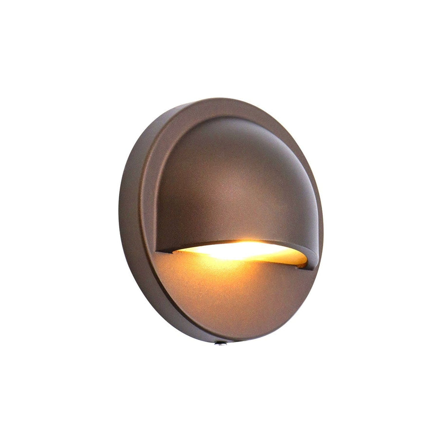 Outdoor Landscape Lighting LED 12V Low Voltage IDL02 Aluminum Round Surface Mount 2700K Warm White Integrated LED Deck Light Low Voltage Landscape Lighting