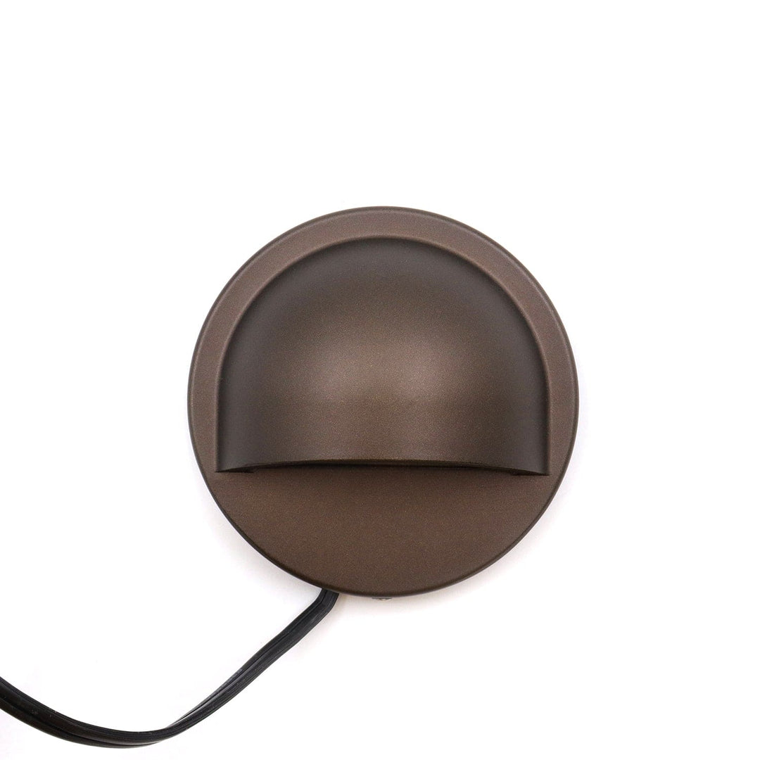 Outdoor Landscape Lighting LED 12V Low Voltage IDL02 Aluminum Round Surface Mount 2700K Warm White Integrated LED Deck Light Low Voltage Landscape Lighting