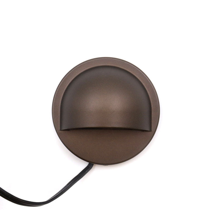 Outdoor Landscape Lighting LED 12V Low Voltage IDL02 Aluminum Round Surface Mount 2700K Warm White Integrated LED Deck Light Low Voltage Landscape Lighting