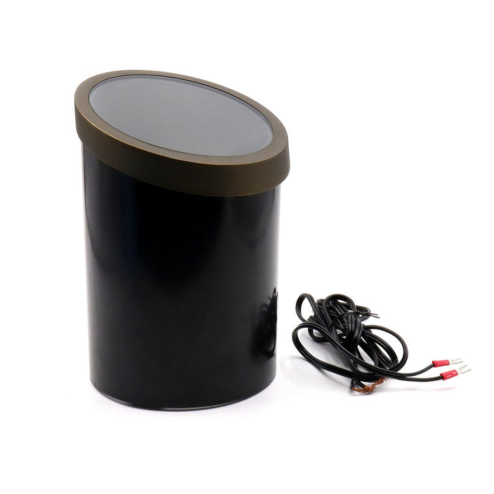 Outdoor Landscape Lighting LED 12V Low Voltage IGL06B PAR36 PVC and Solid Brass Bevel Top In-Ground Well Light Low Voltage Landscape Lighting