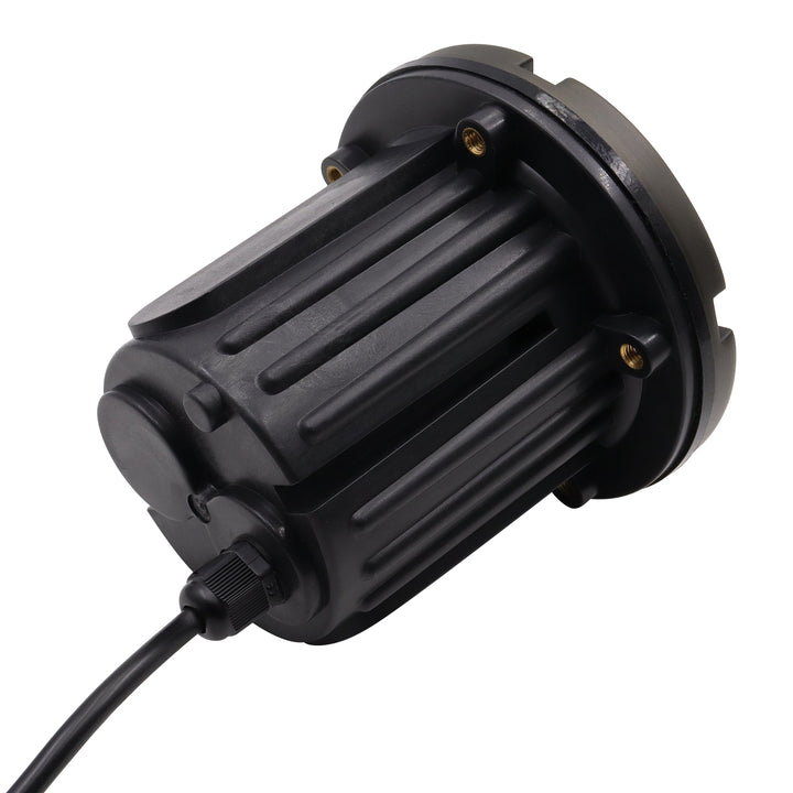 Outdoor Landscape Lighting LED 12V Low Voltage IGL17B MR16 PVC and Solid Brass Grille In-Ground Well Light Low Voltage Landscape Lighting