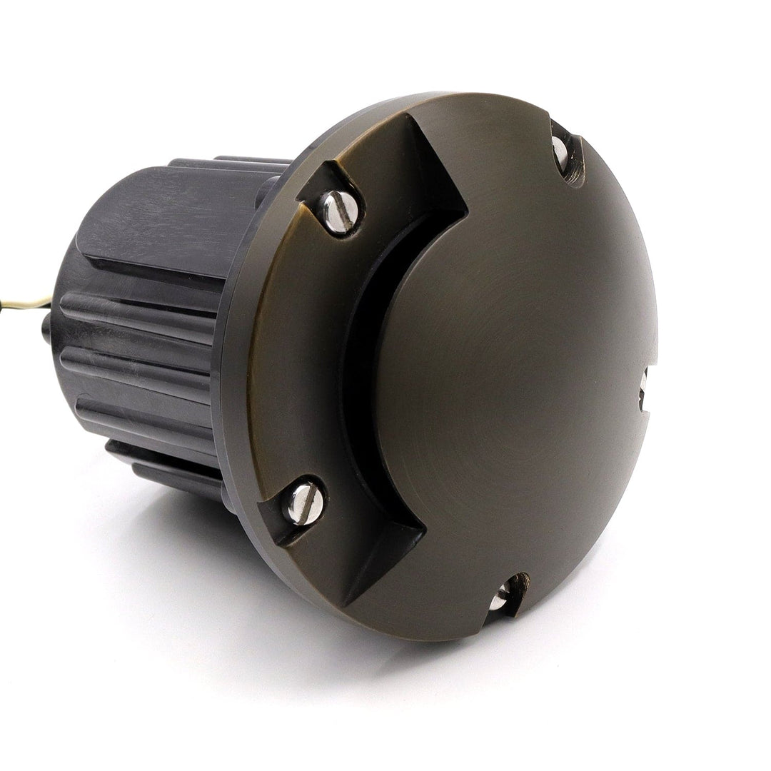 Outdoor Landscape Lighting LED 12V Low Voltage IGL20B MR16 PVC and Solid Brass Mono-Directional In-Ground Well Light Low Voltage Landscape Lighting