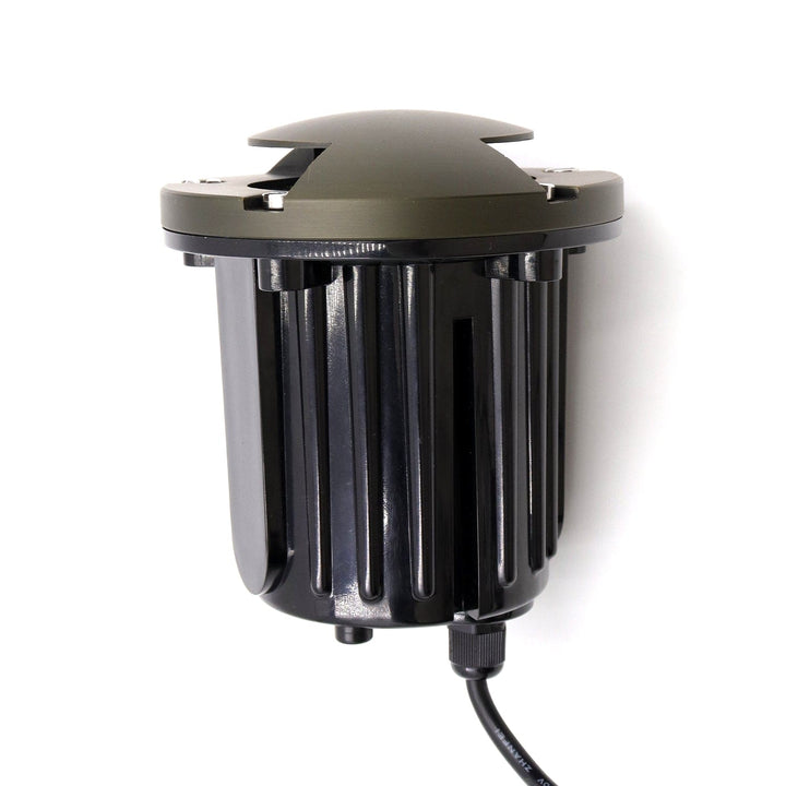 Outdoor Landscape Lighting LED 12V Low Voltage IGL21B MR16 PVC and Solid Brass Bi-Directional In-Ground Well Light Low Voltage Landscape Lighting