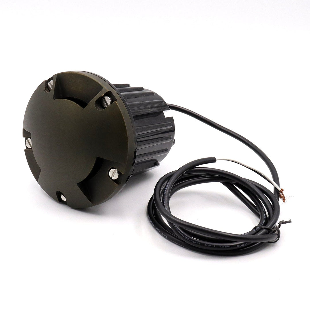 Outdoor Landscape Lighting LED 12V Low Voltage IGL22B MR16 PVC and Solid Brass Multi-Directional In-Ground Well Light Low Voltage Landscape Lighting